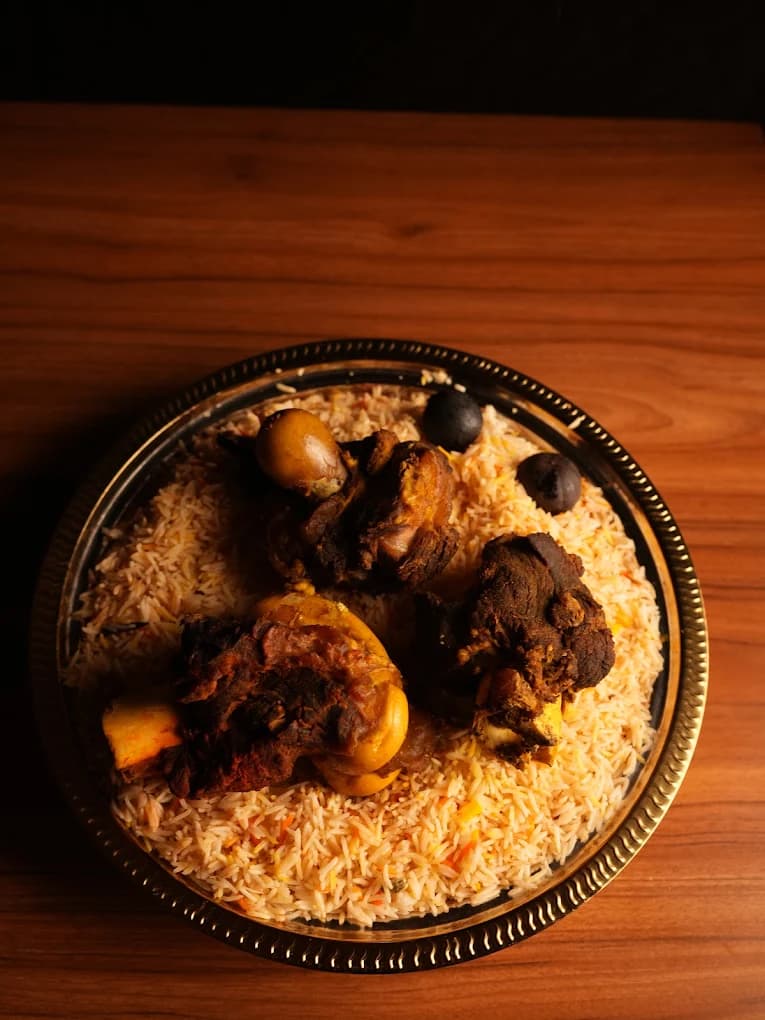 Traditional Mandi Rice and Chicken